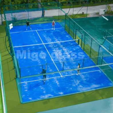 Hágæða gler fyrir padel dómstóla
