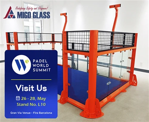 MIGO GLASS til að sýna verkefni-Tilbúnar Padel Court lausnir á Padel World Su...