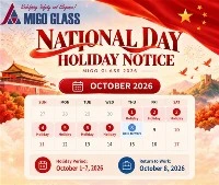 MIGO Glass 2026 Þjóðhátíðardagur Kína