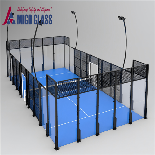 Padel Court glerbyggingar